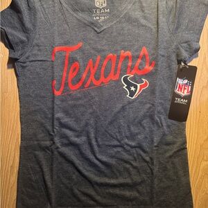 Girls NFL Texans blue T-Shirt large 10-12 new with tags